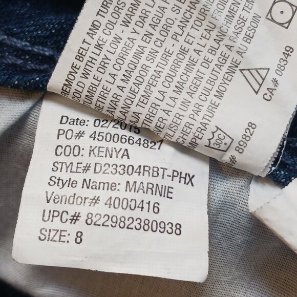 Gloria Vanderbilt Marnie Skimmer Jeans Size 8 | Embroidered Denim Crop | Stretch - Picture 12 of 15